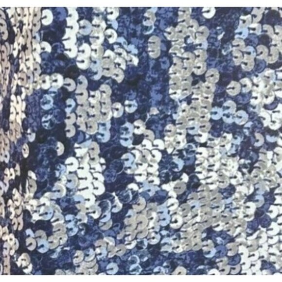 (5 for $25) Juicy Couture Sequin Patterned Sexy Cold Shoulder Top - Size Medium - Picture 9 of 9